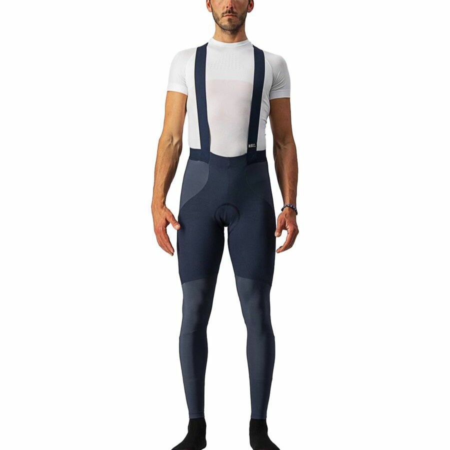 Bike Apparel * | Castelli Shop Sorpasso Ros Limited Edition Bib Tight Men'S Saville Blue/Grigio Reflex