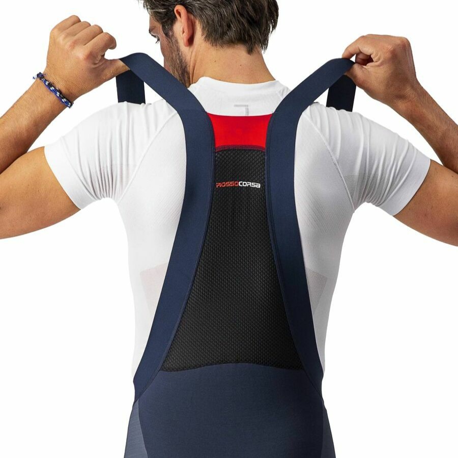 Bike Apparel * | Castelli Shop Sorpasso Ros Limited Edition Bib Tight Men'S Saville Blue/Grigio Reflex