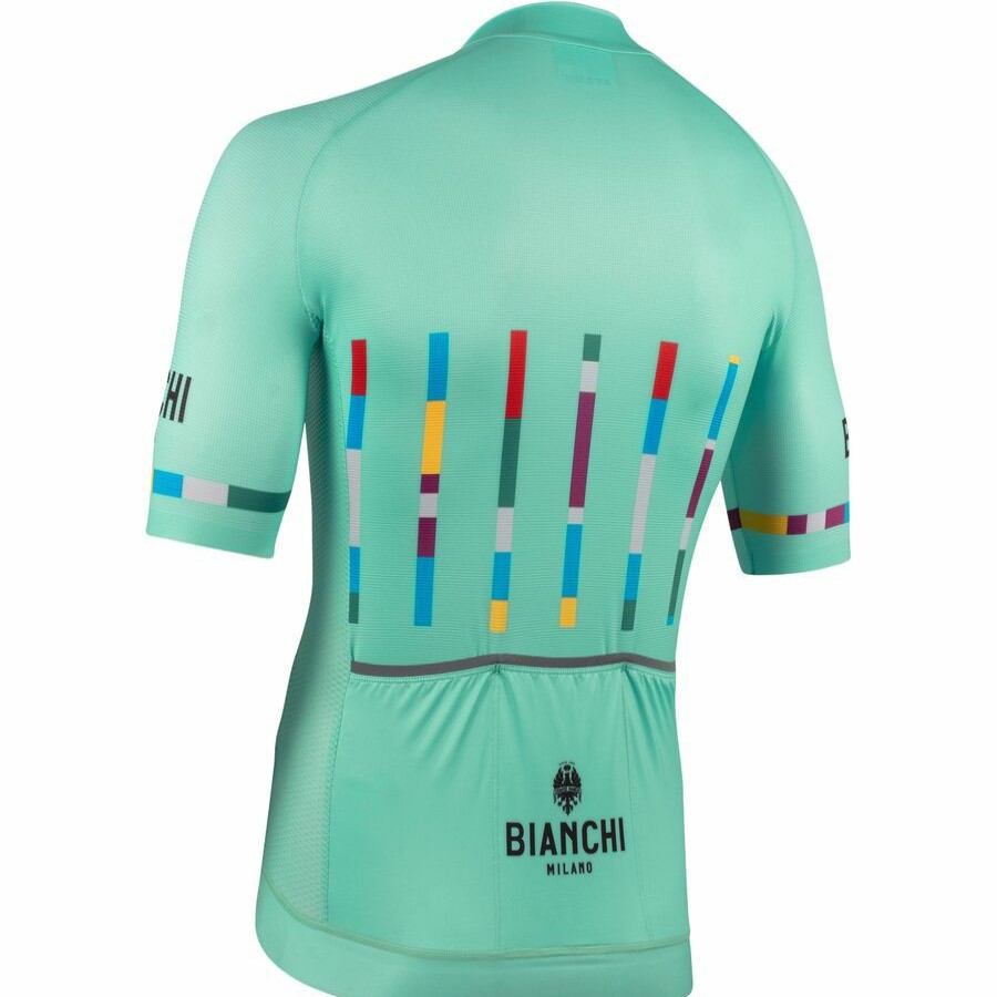 Bike Apparel * | Bianchi Milano Best Choice Fanaco Jersey Men'S Celeste