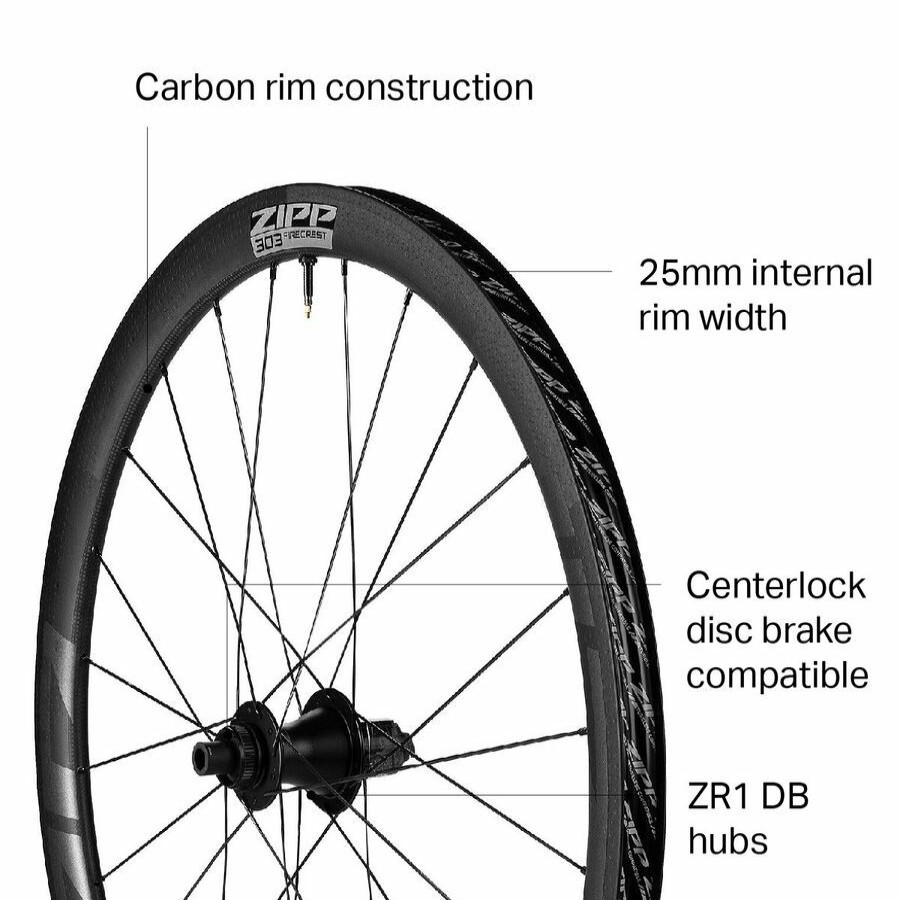 Bike Components * | Zipp Shop 303 Firecrest Carbon Disc Brake Wheel Tubeless