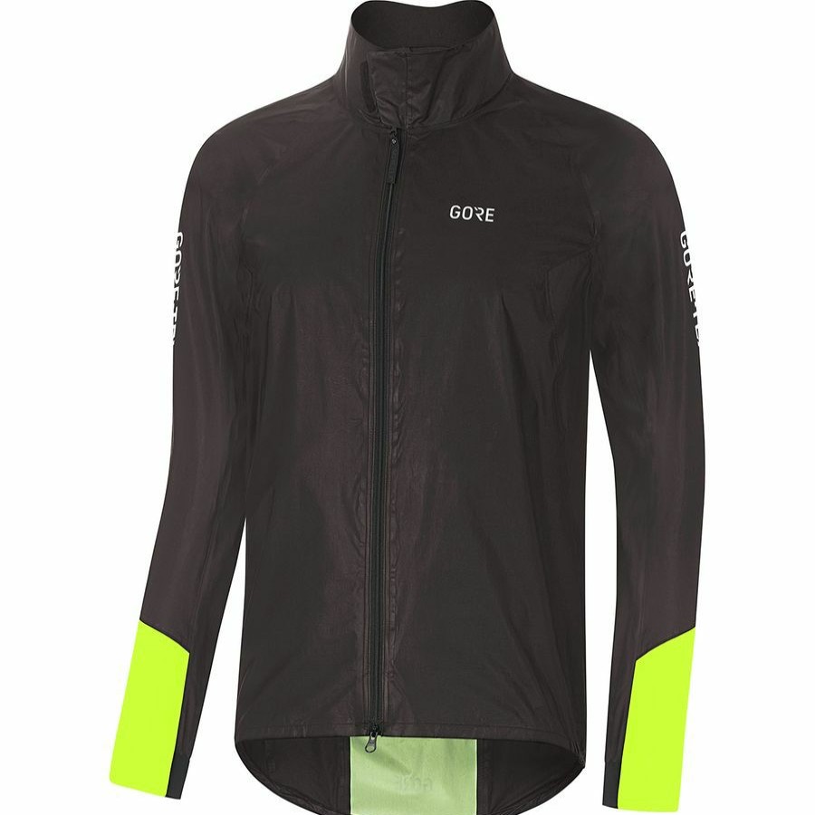 Bike Apparel * | Gorewear Best Choice C5 Gore-Tex Shakedry 1985 Viz Jacket Men'S Black/Neon Yellow