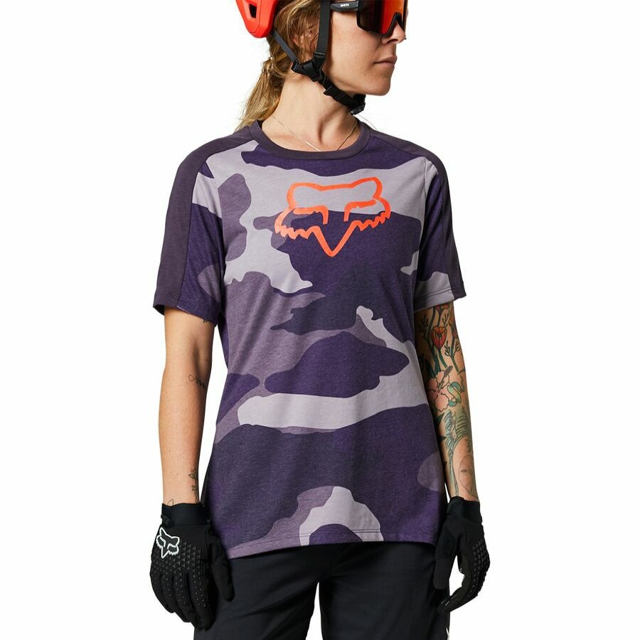 Bike Apparel * | Fox Racing Wholesale Ranger Drirelease Short-Sleeve Jersey Women'S Dark Purple