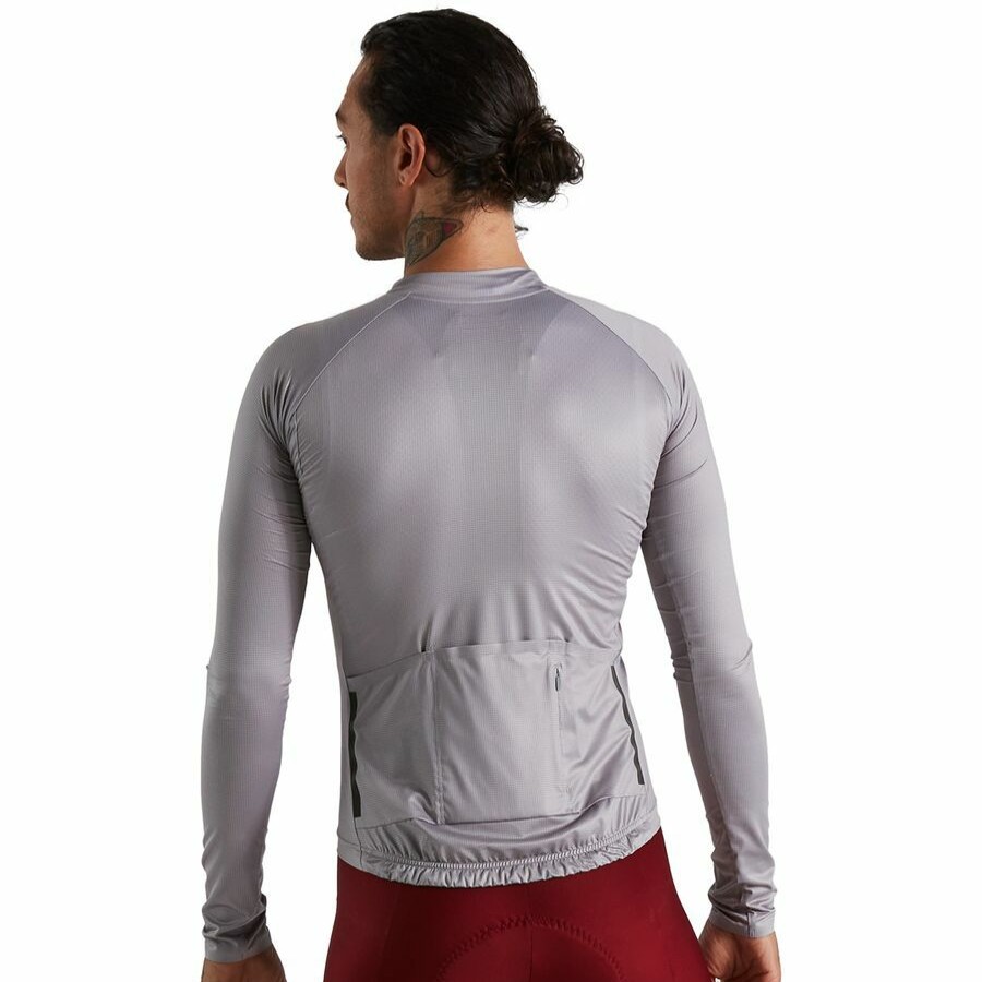 Bike Apparel * | Specialized Lower Prices Sl Air Solid Long-Sleeve Jersey Men'S Silver