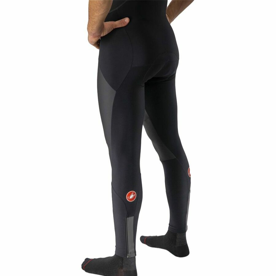 Bike Apparel * | Castelli Top Sell Sorpasso Ros Wind Bib Tight Men'S Black