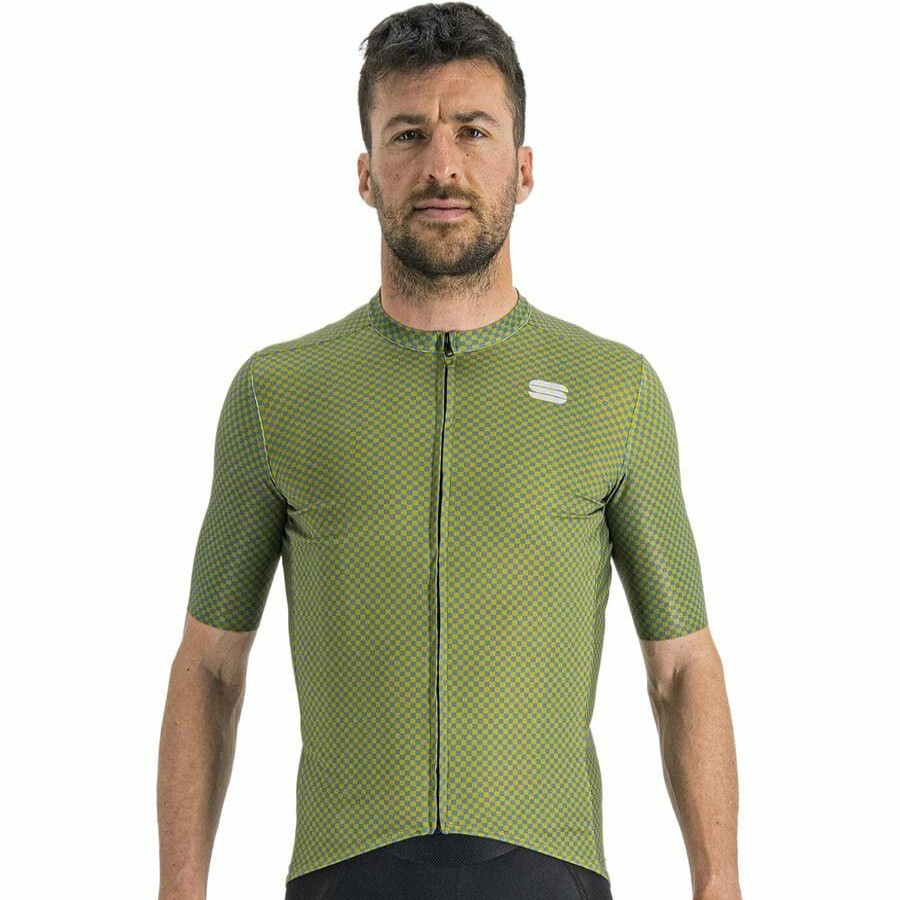 Bike Apparel * | Sportful Shop Checkmate Jersey Men'S Guacamole/Blue Sea