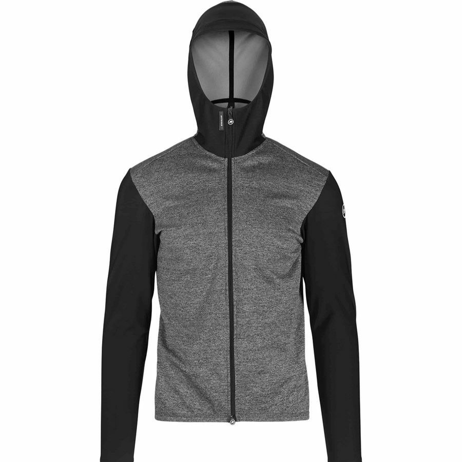 Bike Apparel * | Assos Reliable Quality Trail Spring/Fall Hooded Jacket Men'S Blackseries