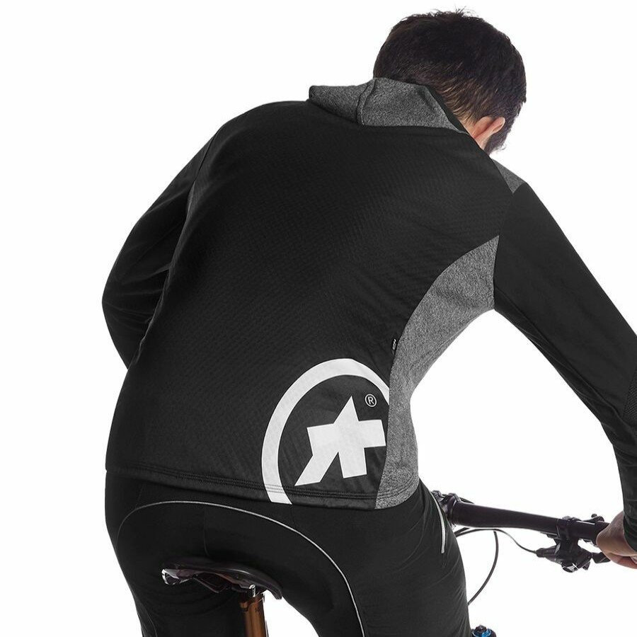 Bike Apparel * | Assos Reliable Quality Trail Spring/Fall Hooded Jacket Men'S Blackseries