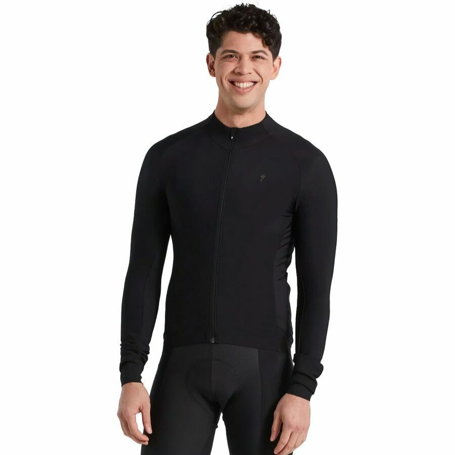 Bike Apparel * | Specialized Hot Sale Sl Expert Thermal Long-Sleeve Jersey Men'S Black