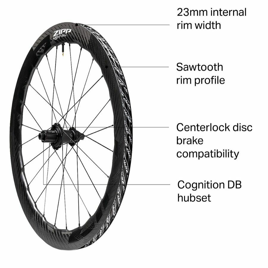 Bike Components * | Zipp Excellent 454 Nsw Carbon Disc Brake Wheel Tubeless