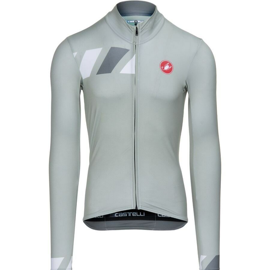 Bike Apparel * | Castelli Discount Store Pisa Mid Limited Edition Jersey Men'S Green Tea/Forest Gray/Chalk