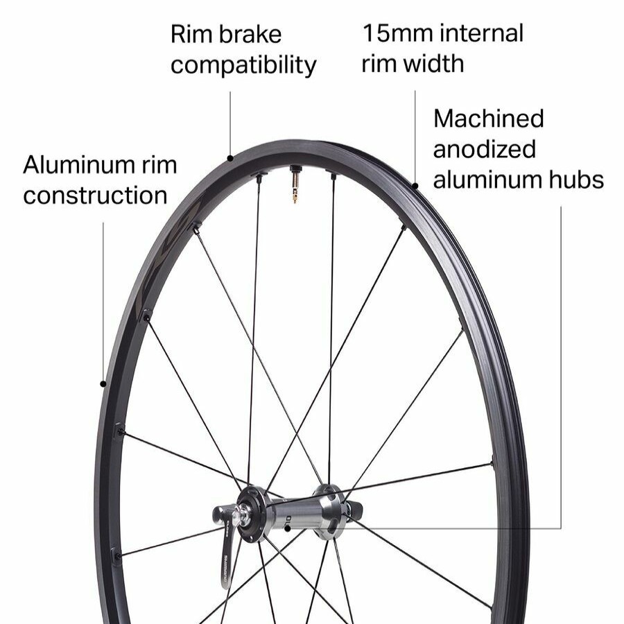 Bike Components * | Shimano Sale Online Ultegra Wh-Rs500 Road Wheelset Tubeless