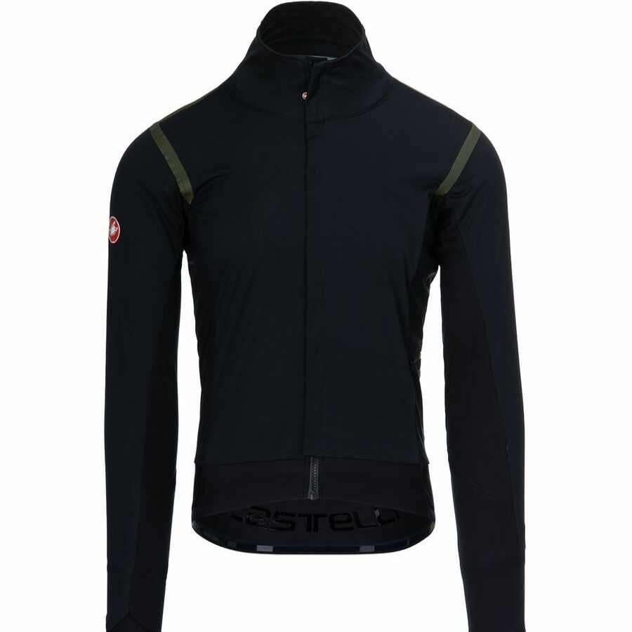 Bike Apparel * | Excellent Castelli Alpha Ros 2 Limited Edition Jacket Men'S Light Black Outer/Military Green Tape/Silver Gray