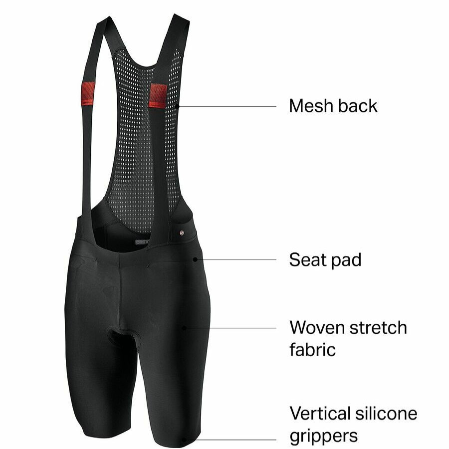 Bike Apparel * | Castelli Wholesale Premio Bibshort Men'S Black