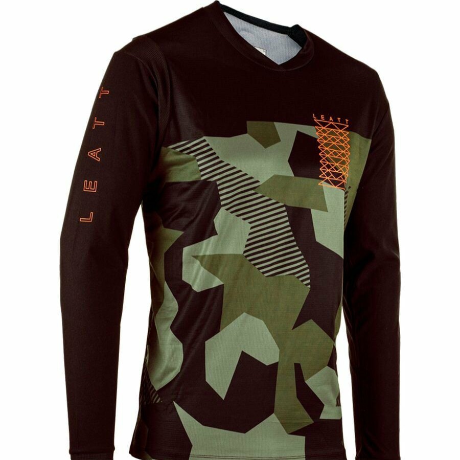 Bike Apparel * | Leatt Crazy Deals Mtb Gravity 3.0 Long-Sleeve Jersey Men'S Camo