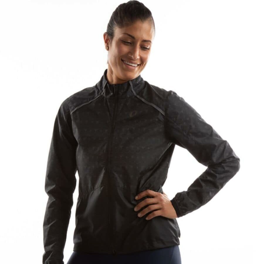 Bike Apparel * | Pearl Izumi Opening Sales Bioviz Barrier Jacket Women'S Black/Reflective Deco