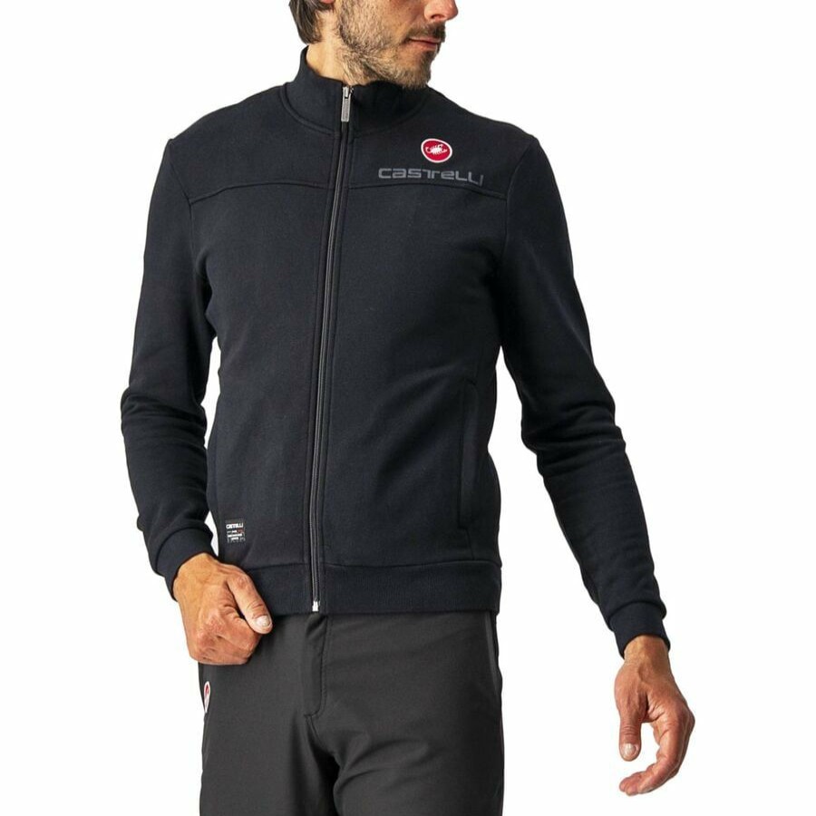 Bike Apparel * | Castelli Latest Milano Track Jacket Men'S Black