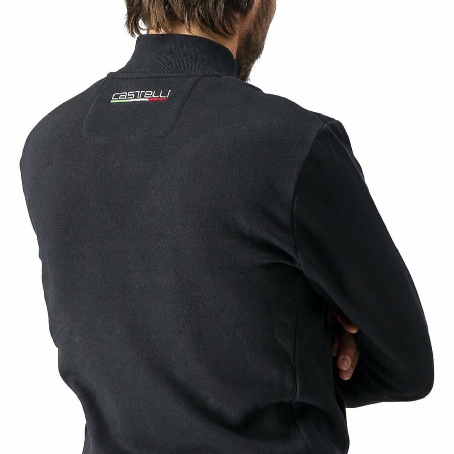 Bike Apparel * | Castelli Latest Milano Track Jacket Men'S Black